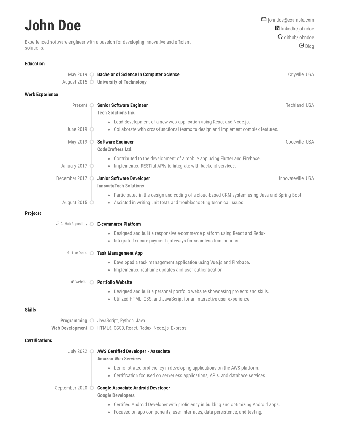 Template 3 Resume